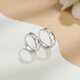 Safir platinum earrings for women PT950 platinum snake belly earrings sparkling crushed ice platinum earrings about 1.90 grams