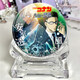 Qiyoubao Japonais After-Image One-Entoule entourant Conan Plain Laser Bar Badge 2D Cadeau Exquis Ornements de bureau ZQ1396 Badge de 58 mm (film lumineux)