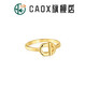 CAOXMANIFESTO series silver plated 18K gold ring high-end temperament ring 12T