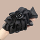 Jiao Xuefei Black Mesh Large Clip Back of Head Hair Clip Shark Clip Bag Face Up Hairstyle Lady Style Hair Accessory