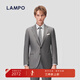 Blue Leopard (LAMPO) high-end business series 130 S all-season commuting formal men's wool suit suit top medium gray medium gray 50 (175/100) C