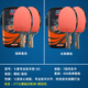 Pisces professional table tennis racket seven-star table tennis racket horizontal shot straight table tennis racket advanced competition single shot versus shot 7-star professional technical type-horizontal single shot