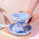 Stitch Disney rice bowl tableware set cute bowl and plate combination family size children's tableware birthday gift Siyu 6-inch wide rim bowl-Stitch single