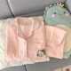纪娅芙日系HelloKitty纱布睡衣女夏款短袖2025新款夏季家居服三件套 云朵棉-J9901#乐园小狗三件套 M 【建议75-100斤】