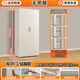 Leshengtu steel balcony storage cabinet household storage cabinet simple storage cabinet 2040*800*500 standing style LE57