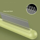 Pilot cat comb, special combing brush for cats, long-haired cat, fine-tooth needle comb, knot-opening and floating hair pet comb* green, high and low tooth comb + fine-tooth comb, 2-piece set