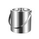Cool season stainless steel ice bucket high-end double-layer thermal insulation and cold insulation with lid bar KTV commercial champagne beer red wine home silver double-layer 1.6L