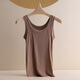 Yalu brand threaded cotton camisole women's outer wear slimming large size camisole inner wear bottoming shirt bottoming vest for women 1478# Gray XL 130-150Jin Jin equals 0.5 kg