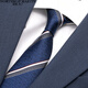 North Martin Silk Tie Men's Formal Business Suit Blue Stripe Groom's Wedding Hand-knotted High-end