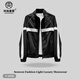 Prodigal Gossip Fashion Senwen Light Luxury Magasin de vêtements pour hommes Début du printemps Couture simple pour hommes Couleur contrastée Tendance Mince Belle veste 9226 Noir M _ 100-120Jin Jin est égal à 0,5 kg