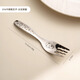 Onlycook316 stainless steel fork, fruit fork, dessert fork, children's baby food supplement tableware, fork and spoon set-Panda
