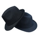 Woodpecker Brand Top Hat Men Middle-aged and Elderly Spring and Autumn British Siren Hat Middle-aged Gentleman Hat Summer Black Small Top Hat Men's Top Hat 1648 Four Seasons Top Hat, Navy Blue 58CM (size, generally suitable for adults)
