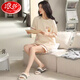 Langsha Pajamas (Langsha) Женские летние хлопковые шорты с короткими рукавами можно носить на внешнем наборе новой хлопковой домашней одежды 9855 Аутентичный 100% чистый хлопковой размер, рекомендуемый носить 80-100 Jin [Jin равен 0,5 кг]