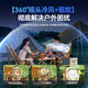 Quanwei 100-level cooling | 16 C drop in seconds, outdoor rechargeable electric fan, large capacity lithium battery, ultra-long battery life, outdoor fishing camping tent fan, wireless and portable, 2025 new model, 100-level cooling | 180H long battery life, 50000 mAh | free mosquito coils | 3-level lighting
