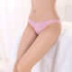Passion T-string Pearl Massage Open Crotch Panties Lace Transparent Female Flirting Lingerie Sexy T-Pants Open Panties Charming Black One Size