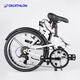 Decathlon folding bike T120 adult commuter bike 6-speed variable speed 20-inch light bike white-4588489