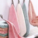 Kitchen rags absorb water and remove stains. Kitchen household dish towels, dish towels, household cleaning, hanging hand wipes, 5 pieces 30*30 random colors