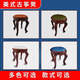 He Jiagong guzheng stool piano stool single European dressing table stool American makeup chair Chinese classical household square stool dark brown brown surface (square)