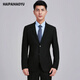 Haipai Haoyu suit men's business formal suit, professional suit, groomsmen suit, groom's suit, single suit men's single coat, black two-button single top 185A recommended 72-78kg