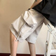 Mai Chaoshang Summer American Working Apparel New Shorts Men's Large Pockets Versatile Casual Outdoor Wearing Five-Part Tight Pants Straight-Line Slimming Mid-Pants Khaki 9901 S Recommended 80-90Jin [Jin equals 0.5 kg]