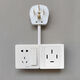 Three-phase electrical socket 20A four-wire 25A plug 32A socket one for two 16+10a ordinary plug strip converter wiring board 20A to 20A+16A (5cm)