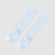 YEEHOO same model in the store, children's socks, summer anti-odor breathable baby knee socks, calf socks, two pairs, white and blue, 2 pairs, 7-17cm, 2 pairs, one size fits all, recommended foot length 14-16cm, 3-5 years old