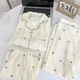 Jingpufei Hellokitty kurzärmeligte Pyjamas für Frauen im Frühlings- und Sommerwolken-Baumwoll-Drei-teilige Heimkleidung Yunduo Cotton-9906# Star Puppy PUPPE DRÜCK SET M [Vorschlag 75-100jin [Jin gleich 0,5 kg]]