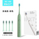 DSK电动牙刷充电款跨境成人款软毛自动声波充电式智能洁牙神器情侣款 白色【赠送8个刷头+旅行盒+支架】
