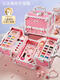 Children's cosmetics set, full set of makeup, girl's makeup toy, nail polish, kid's baby birthday gift box, dream shoulder bag-gift box
