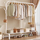 Yimo coat rack floor-standing vertical bedroom-specific clothes rack dormitory living room can be placed thick clothes drying rack seven-hook white