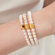 Dara natural freshwater pearl bracelet for women, garnet bracelet for mother, Chinese Valentine's Day gift, pearl bracelet for girlfriend