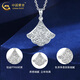 CHINA GOLD pt950 platinum necklace women's light luxury platinum ginkgo leaf pendant Valentine's Day birthday gift for girlfriend and wife Ginkgo leaf pendant with S925 chain about 3.1g