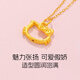 Zhou Jinsheng Gold Hollow Cat Pendant Pendation Clavicle Ожерелье для лука подвесная подвесная подвеска золото 999 ювелирные украшения подарки подарок подарок подарок подарок подарок подарок подарок подарок подарок подарок подарок подарок подарок подарок подарок подарок подарок подарок
