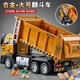 Children's alloy dump truck large toy car car transporter dump truck engineering vehicle model boy gift Alloy medium dump truck-green
