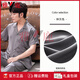 
Yalu pajamas men's 2025 new short-sleeved trousers men's summer ice silk thin summer large-size half-sleeved suit 3899 pine green L weight (100 Jin [Jin equals 0.5 kg] to 130 Jin [Jin equals 0.5 kg])