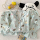 
Jingpufei HelloKitty summer cotton yarn pajamas three-piece set cute short-sleeved home clothes Yunduo Cotton-9905# Black Love Three-piece Set 2XL Women [Suggested 135-160Jin [Jin equals 0.5 kg]]