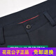 Playboy (PLAYBOY) high-end pure cotton casual pants men's loose high-waisted middle-aged business middle-aged and elderly dad summer thin long pants fashion thin style 6629-20 dark blue nearly black elastic 31