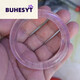 BUHESYT Pink Crystal Bracelet Madagascar Undyed Glueless Crystal Clear Flat Round Bars Various Circles No. 1267 55 Rounds Mouth Jelly Purple Powder
