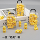 Mini cartoon little milk dragon glowing gadget doll ornaments desktop car toys and small gifts for children. Luminous cute little milk dragon 30 packages