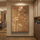 
Puban Song Dynasty aesthetic entrance entrance entrance to the entrance to the entrance of the entrance to the bamboo medieval style living room hanging painting corridor mural mural mural bamboo report safety model C 80*12035mm aluminum alloy frame + tempered transparent crystal