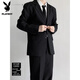 Playboy (PLAYBOY) black two-button DK suit uniform suit college style student style suit spring and autumn single piece suit jacket M Collect and follow for priority delivery