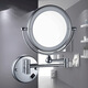 LED light fill light mirror folding dressing and beauty mirror cosmetic mirror bathroom 3 times magnification mirror portable chrome plated concealed/surface mounted