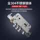 Huili anti-theft door lock set stainless steel handle lock body universal household lock wooden door lock door lock mechanical door lock single live square tongue-lock body complete set self-installation 45-55mm universal type with key