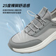 Septwolves Men's Shoes Mesh Breathable Deodorant Casual Shoes Men's Walking Shoes Autumn New Lace-Free Sports Shoes Soft Sole Shoes Gray 9922 40