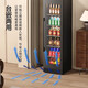 Bai Kailun red wine cabinet, first-class energy efficiency, constant temperature and moisturizing wine cabinet, zero embedded compressor, home wine storage, sake beer display refrigerator, fruit beverage refrigerator bar, upgraded smart anti-fog door丨dual temperature丨ice bar丨188L air-cooled and frost-free