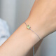 GEM STONE KING 85 points Green Peridot Bracelet Women's 925 Silver Colorful Jewelry Classic Exquisite Niche Ins Gift for Girls Birthday Gift