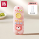 Aibedila remote control toy teether, baby teething stick, oral chewing gum for 4-month-old babies, silicone chewable, Luna Pink Bear - comes with storage box