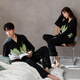 Gongdie Light and Soft 7A Antibacterial Couple Pajamas Women's Spring and Autumn Long Sleeve Suit Can Be Weared Outside Men's Home Clothes