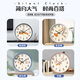 KODO pendulum table wall clock clock table clock for the elderly living room silent table clock ornaments desktop clock display pendulum clock everything goes well - white 8 inches (diameter 20cm)