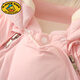 G.duck baby winter clothes, down jacket suit, male and female baby foot-wrapped outdoor onesie, autumn and winter warm wuhu blue 100cm